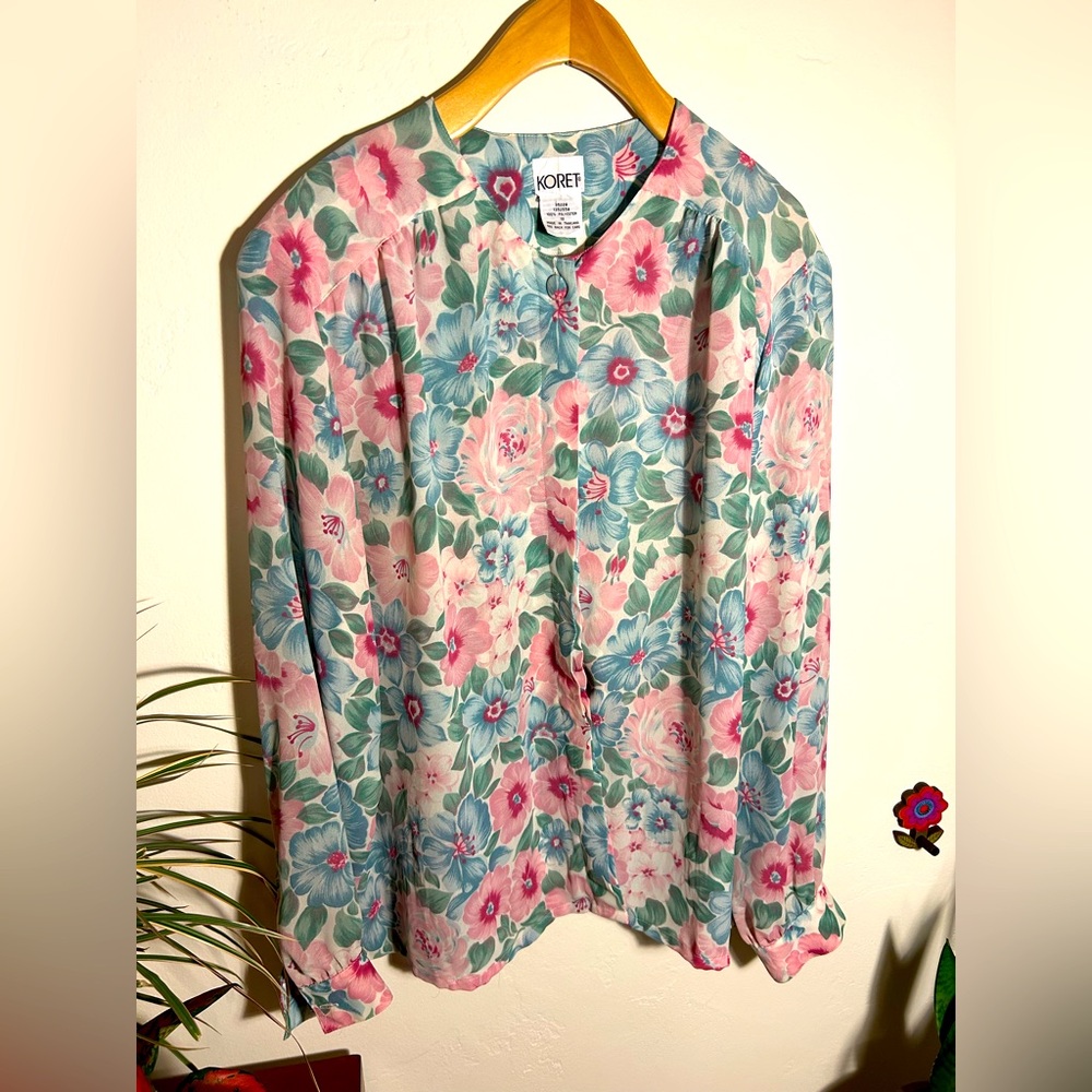 Vintage Koret Floral Blouse